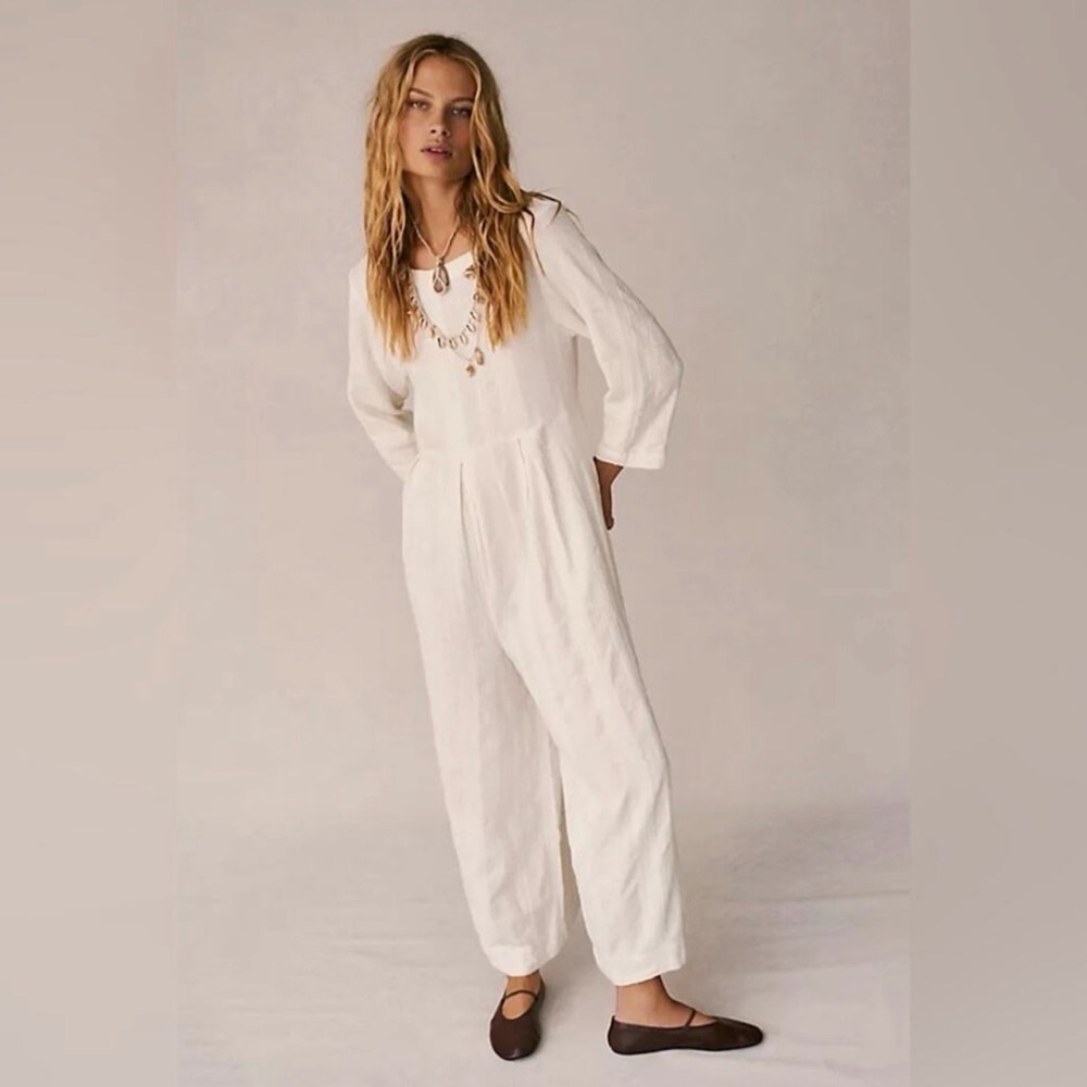 Free People Shiloh Cream One Piece Jumpsuit size XS NWT